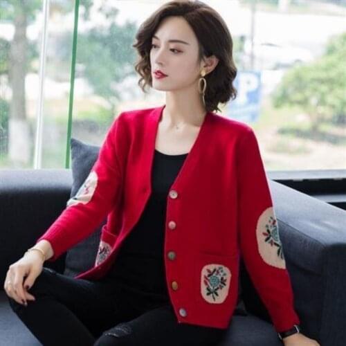 Woman Sweaters Cardigan Spring Autumn Knitted Cardigan Womens Inverness Loose Sweater Small Coat