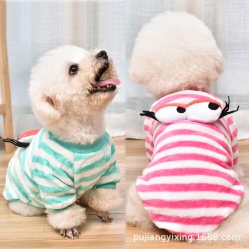 100% Cotton Print Pet Dog Cat Warm Striped Clothes Puppy Kitten Jumpsuit Coat Doggy Apparel Keep Winter Dog Clothes Pet Clothes