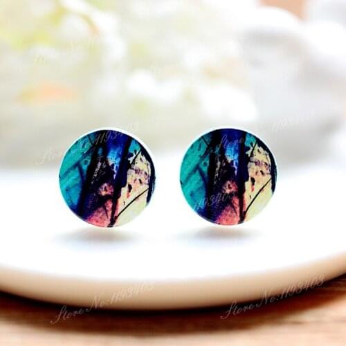 16mm Round High Quality Photo Wood Laser Cut Cabochon to make Rings, Earrings,Bobby pin,Necklaces, Bracelets-(WEH-300)