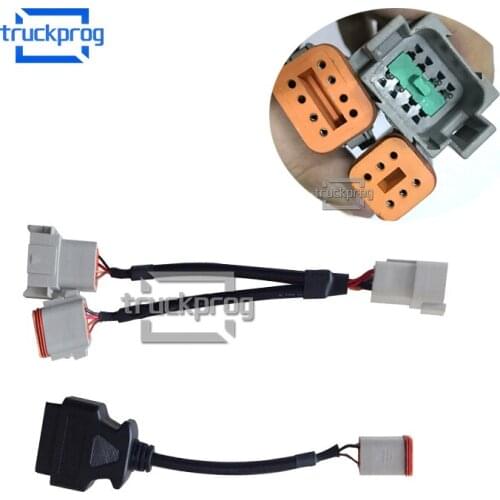 6 Pin Cable + 8 Pin Diagnostic Cable for Penta Vodia Industrial Marine Engine Vocom Diagnostic Interface Connect Cable