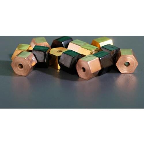 Stereoscopic Stainless Steel Beads For Bracelets Accessories For Jewelry Making Set DIY Craft Spacer Bead Hand Made Gold Color