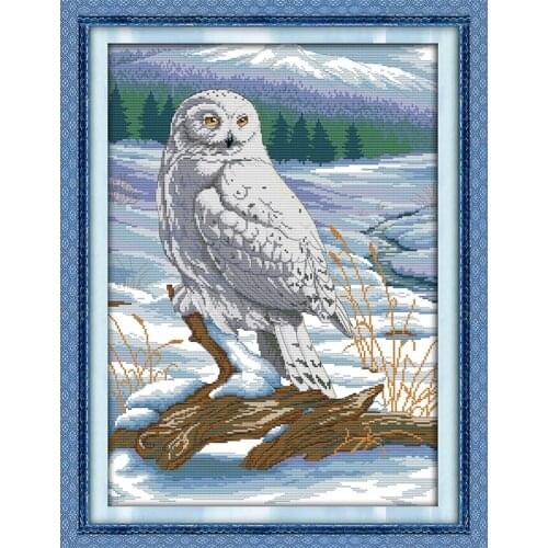 The Snow Eagle Canvas DMC 11ct 14ct Counted Chinese Cross Stitch Kits printed Cross-stitch for Embroidery Home Decor Needlework