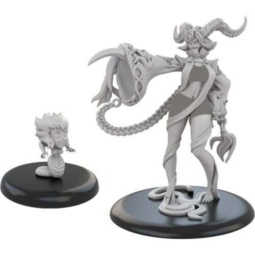 Resin Model kit figure GK, High Priestess Zineda, Fantasy theme, Unassembled and unpainted kit