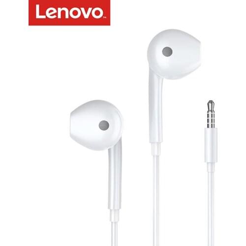 Lenovo Original HF170 Earphone Half In-Ear earphones 3.5mm Wired with MIC for Android Huawei VIVO OPPO IOS Iphone PC Windows