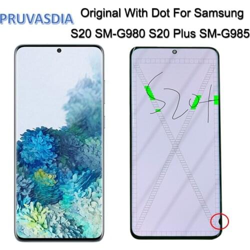 Original LCD Screen For Samsung Galaxy S20 G980 G980F Display Touch Screen Digitizer For Samsung S20 Plus G985 Lcd Display