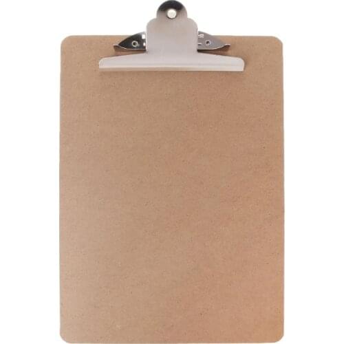 Portable A4/A5 Wooden Writing Clip Board File Hardboard with Batterfly Clip for Office School Stationery Supplies