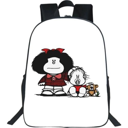 Mafalda Backpack Boy Girl Bag Fashion Teenager Bookbag Students School Bags Comics Cosplay Backpack Children Casual Knapsack