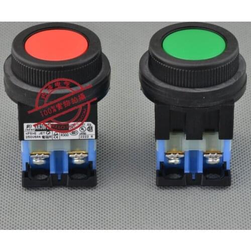 [ SA ]Original Fuji FUJI 30mm self-locking button switch round AR30F5R-10 * 1NO--10PCS/LOT