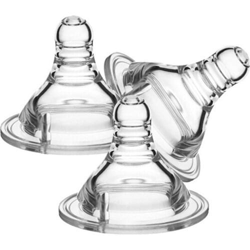 Silicone Baby Nipple-suckers Pacifier Newborn Bottle Nipple Wide Caliber Breast Nipple Baby Infant Wide Mouth Bottle