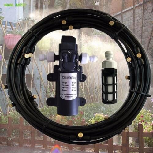 8M 10M 12M 15M 18M Garden Irrigation Water Spray Mist Watering System Summer Cooling Kits Automatic Mushroom humidification S351