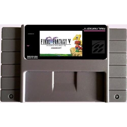 Save File Final Fantasy 5 NTSC 16 Big Gray Game Card For USA Version Game Player