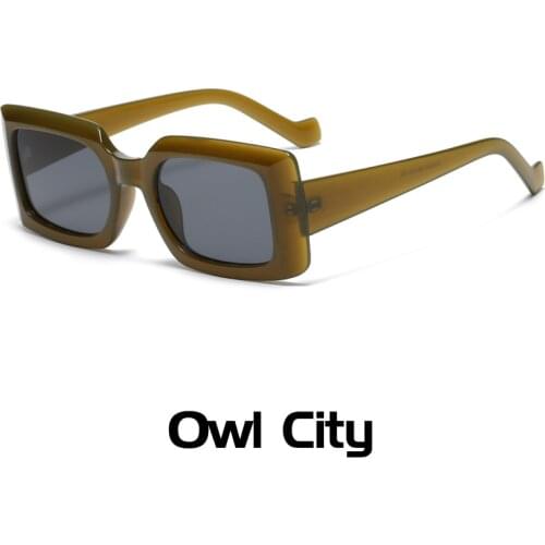 Rectangle Fashion Square Sunglasses Women Brand Designer Retro Black Green Eyewear Men Gradient Sun Glasses Shades UV400