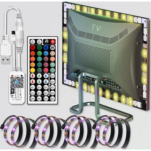 USB TV LED Backlight WIFI Light Strip 90 Degree RGB 5050 With Remote Control Magic Home For Sony LG Toshiba Samsung TV