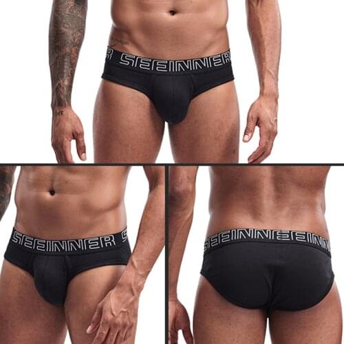 Cotton Briefs Sexy Men Underwear U Convex Pouch Men Trunk Shorts Gay Underwear Panties
