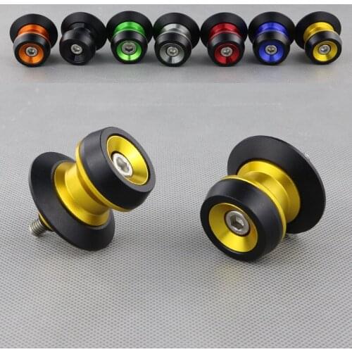 For Suzuki SV650 S SV1000/S SFV Gladius SFV650 Gladius Swingarm Sliders Spools Screws CNC Aluminum