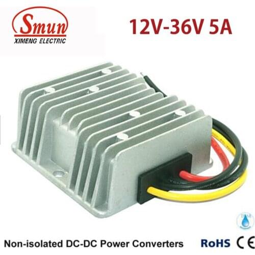 Waterproof IP68 12V to 36V 5A 180W DC-DC Converter for Car and Vehicle