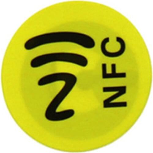 Waterproof PET Material NFC Stickers Smart Ntag213 Tags For All Phones PVC + Adhesive Sticker Shielded Sticker Hot Sale New