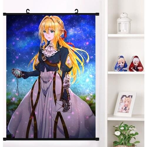 Japan Anime Manga Violet Evergarden Cosplay Wall Scroll Mural Poster Wall Hanging HD Poster Otaku Home Art Decor Collection Gift