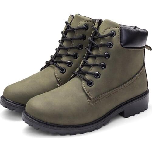 2021 Women Shoes Platform Boots Womens Ankle Boots Autumn Winter Plush Warm Shoes Black Female Brand Women Footwear Camouflage