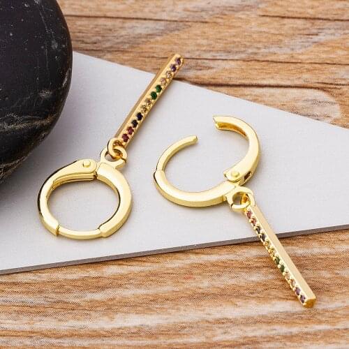 New 10 Styles Long Earrings For Women Copper CZ Crystal Drop Earrings Dangling Charm Colorful Birthday Party Jewelry Gifts