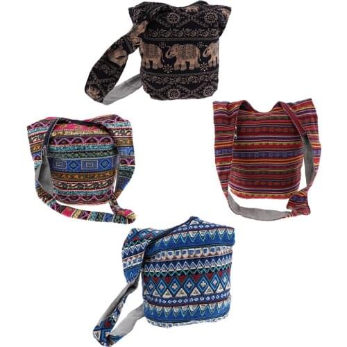 Womens Sling Crossbody Bag Thai Top Handmade Shoulder Bags, Fashion Travel Tote Bag Hobo Casual Market Purse Handbag