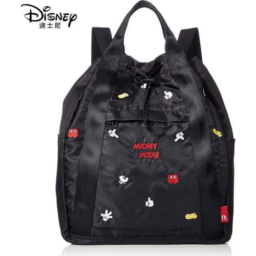 Disney Winter New Mickey Mouse Backpack Women Luxury Backpack Embroidery Series School Bags For Girls Waterproof Travel Backpack