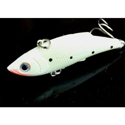 2Pcs Noctilucent VIB Bait 7.5cm 11g Vibration Jigging Lure Swimbait Wobbler Bait Pike Fishing Tackle