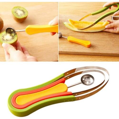 3pcs/lot Multifunction Creative Fruit Platter Carved Dig The Ball Control Device Control Three-piece Cantaloupe Dig Flesh Tools