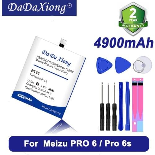 4600mAh for Meizu PRO6 BT53 Battery Smart Mobile Phone for Meizu PRO 6 BT53 PRO6s Pro 6S BT53S