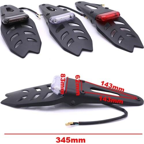 Motorcycle Accessories Motorbike Scooter Back Fender with LED Tail Lights 5W Motor Moto Retro Back Fender&Brake Stop Rear led