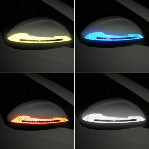 Car Rearview Mirror Reflective Sticker Decorative Strip Decal for Renault Duster Clio DACIA 3 Twingo Logan Sandero Modus