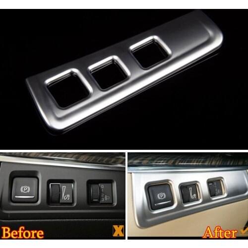 BBQ@FUKA Fit for Cadillac XT5 2016 2017 Electronic Hand Brake Switch Button Panel Trim Cove