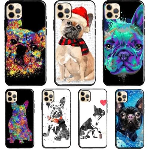 French Bulldog Art Phone Case For iPhone 11 Pro Max XS XR X 12 Mini SE 2020 6S 7 8 Plus 12 Pro Max Cover
