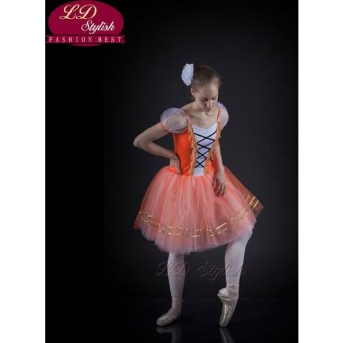 Childrens Adult ballerina Dress Skirt Dress body Tutu Walnut Clip Professional Ballet Tutu Stage Performance Costumes LD0005I