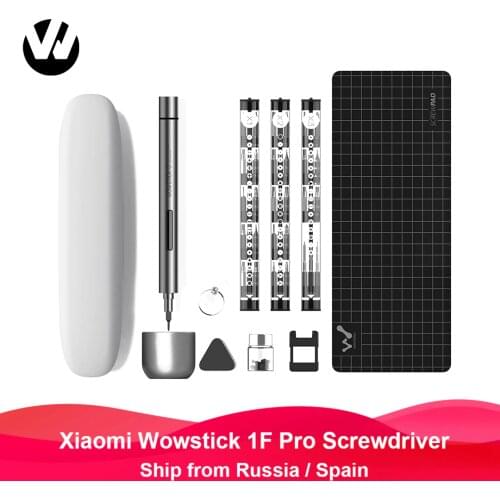 Wowstick 1F Pro Mini Electric Screwdriver Rechargeable Cordless Power Screw Driver Kit LED Light Lithium Battery Operated