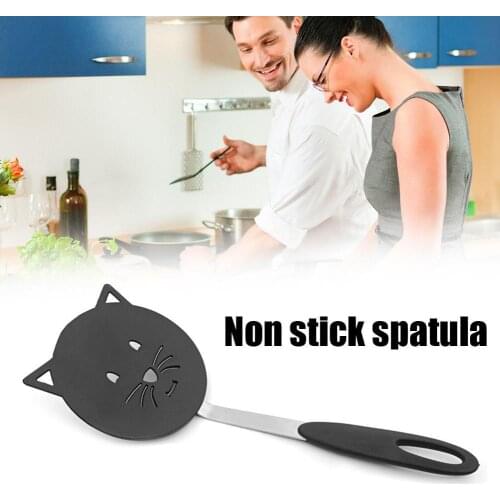 Cat Frying Spatula Non Stick Omelette Shovel Fried Cooking Pancake Flipper Kitchen Tools Fish Turner Gadget Set F1T7