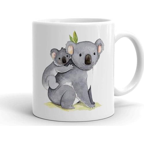 Cute Koala Ceramic Mug Cup Porcelain Coffee Mugs Tea Cups Hot Drinks Gift Items