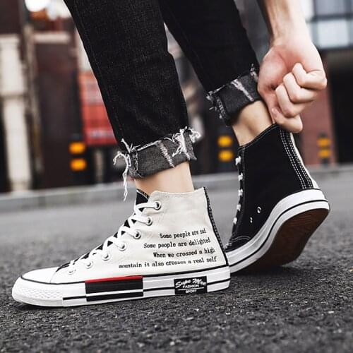 Men Designer Unisex Sneakers Flat Casual School Shoes Man Fashion Vulcan Shoes Boys Sport Shoes High Top Canvas Sneakers
