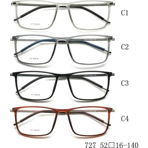 YOUTOP Mens Square Brown Lightweight Optical Frames Myopia eyewear womens Fashion Ultem Eyeglasses 727