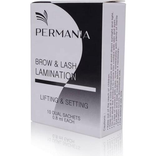 Permania Brow & Lash Limination Lash Lifting&Setting Lotion Eyelash Long Lasting Premium Eyebrow Shape Permanent Enhance Setting