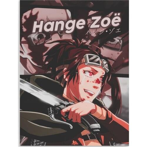 HD Printed Hanji Zoe Poster Wall Art Attack on Titan Canvas Painting Home Decor Bedroom Background Modular Anime Pictures Framed