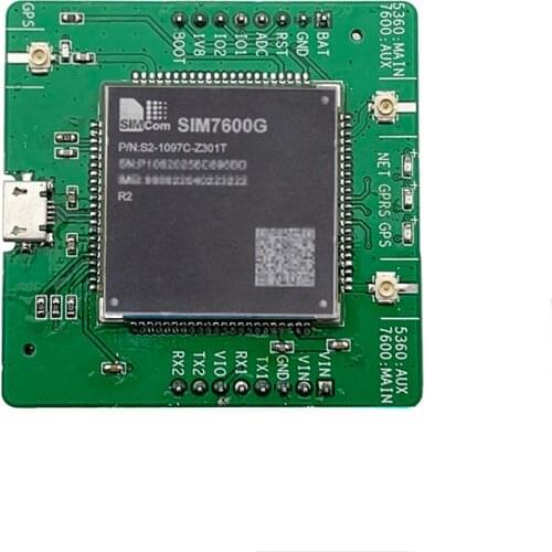 SIMCOM SIM7600G R2 LTE Cat1 module breakout board B1/B2/B3/B4/B5/B7/B8/B12/B13/B18/B19/B20/B25/B26/B28/B66/B34/B38/B39/B40/B41