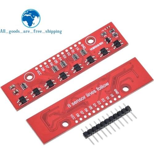 Tracking Module Infrared Detection Sensor Module DIY For Arduino 8-Channel Infrared Detector Hunt Module 8bit Sensor Module