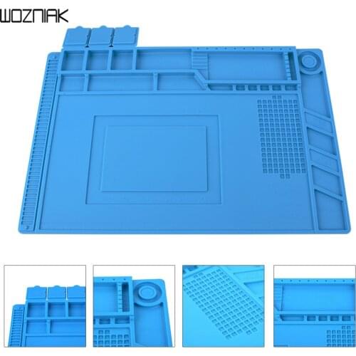 Heat Insulation Silicone Pad Desk Mat Maintenance Platform for BGA Soldering Repair Station with Magnetic Section Tool