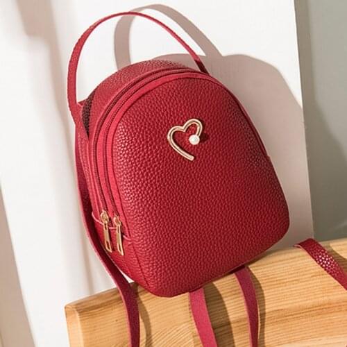 Outdoor Shoulder Crossbody Bag Pack Two-Piece Female Pu Soft Leather Mini Bags Single Shoulder Bag Ladiess