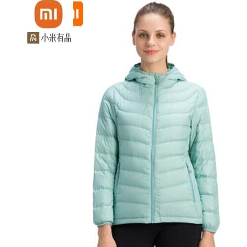 Youpin youpin outdoor lightweight down jacket men and women short slim hooded warm down jacket water repellent jacket
