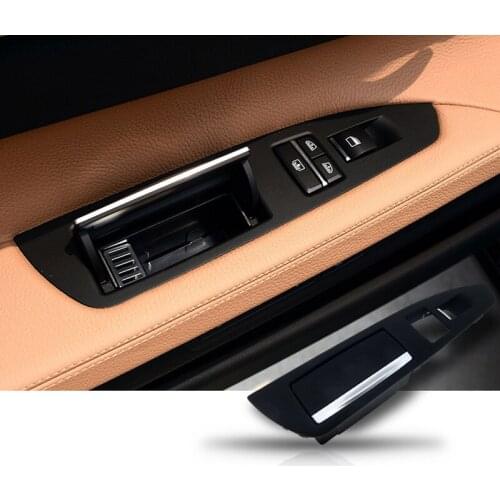 Rear Ashtray Car Armrest Door Trim Panel Rear Door Ash Tray Cover Switch Beige Black For Bmw 7 Series 730 740 750 760Li F02