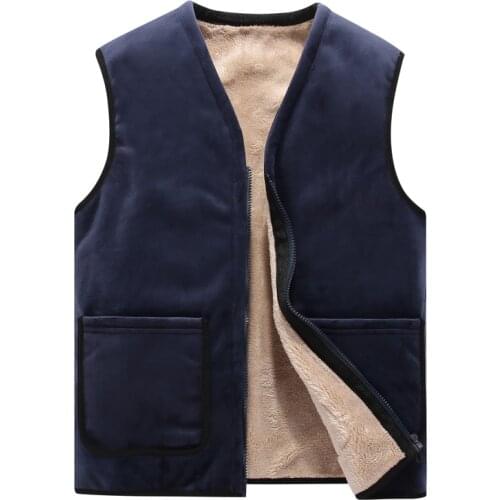 8XL Winter Men Vests Fleece Warm Waistcoat Man Outwear Casual Thermal Soft Vests Thick Windreaker Sleeveless Jackets Clothing