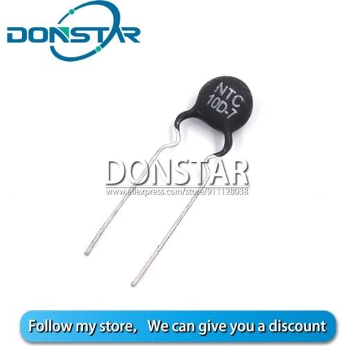 10PCS Thermal Resistor NTC 10D-7 NTC10D-7 10D7 DIP-2 New
