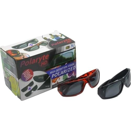 2 IN 1 BOX POLARYTE HD SUNGLASSES ANTI SCRATCH USEFUL FOR CYCLING DRIVING